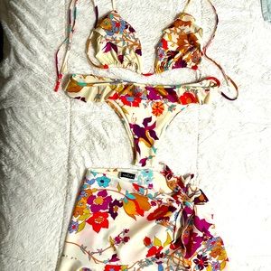 Zingara bikini and coverup, size 10
